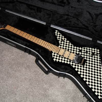 Ibanez Custom Checker Board Ibanez Destroyer 2018 black and white image 8