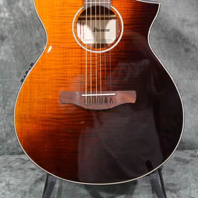 Ibanez AEWC32FM Acoustic-Electric Guitar Amber Sunset w/ FREE Same Day Shipping image 1