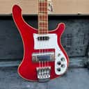 Vintage 1975 Rickenbacker 4001 Burgundyglo Electric Bass Guitar w/ Case *1970s*