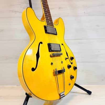 Jay Turser JT137DC Semi-Hollow Electric Guitar – Natural – Modified Hardware – Player Grade 335 Style image 1