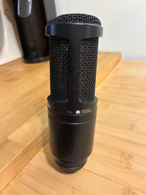 Audio-Technica AT2020 Large Diaphragm Cardioid Condenser Microphone