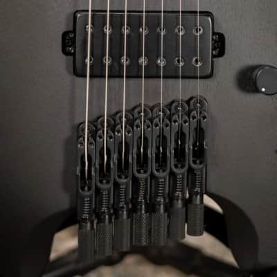 Ibanez QX527B 7-String Headless Electric Guitar - Weathered Black with Gig Bag image 9