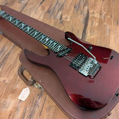 1990 Hamer Californian Elite Electric Guitar Black Cherry Sparkle All Original & CLEAN!! image 8