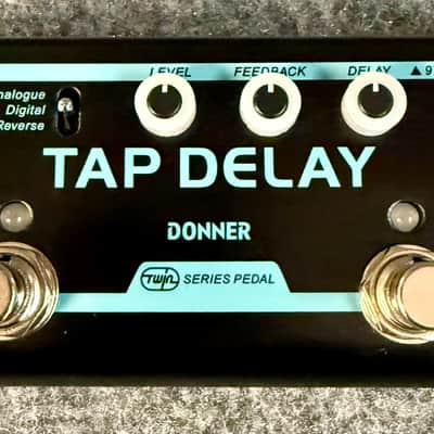Donner Tap Delay Pedal, 3 Delay Modes, Digital Reverse Analog with Tap Tempo Control - Pre Owned image 1