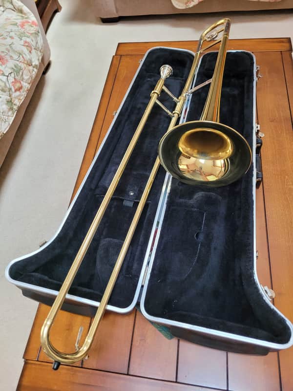 Yamaha Trombone- Model YSL354 - 2026 - Lacquered Brass - Beautiful! image 1