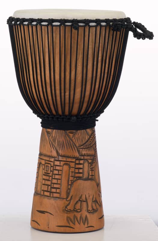 Pearl 12" HAND CARVED MAHOGANY DJEMBE image 1