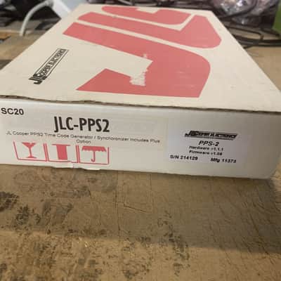 JL Cooper Electronics PPS-2 Synchronizer /Time Code Generator with PPS2 plus OPT chip JLC-PPS2 1990s - Black image 3