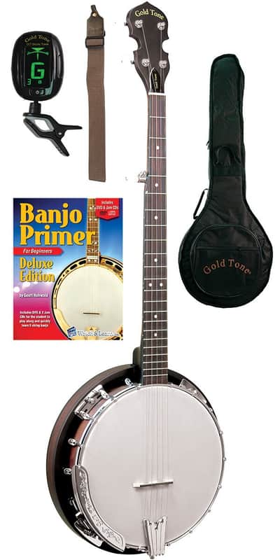 Gold Tone CC-BG Cripple Creek Banjo Bluegrass Starter Pack image 1