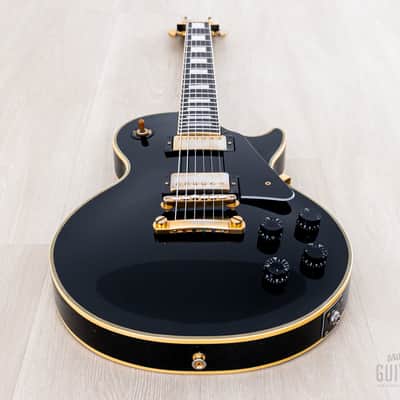 1996 Orville Les Paul Custom Gibson-Licensed '57 Spec Black Beauty w/ Mahogany Top, Japan Fujigen image 10