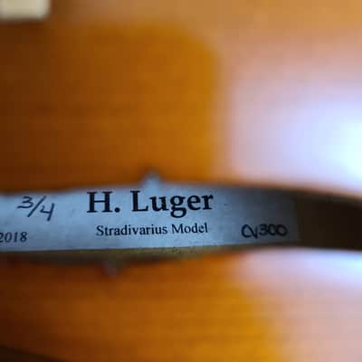H. Luger CV-300 3/4 Size Violin Outfit w/case and bow C1300996 image 5
