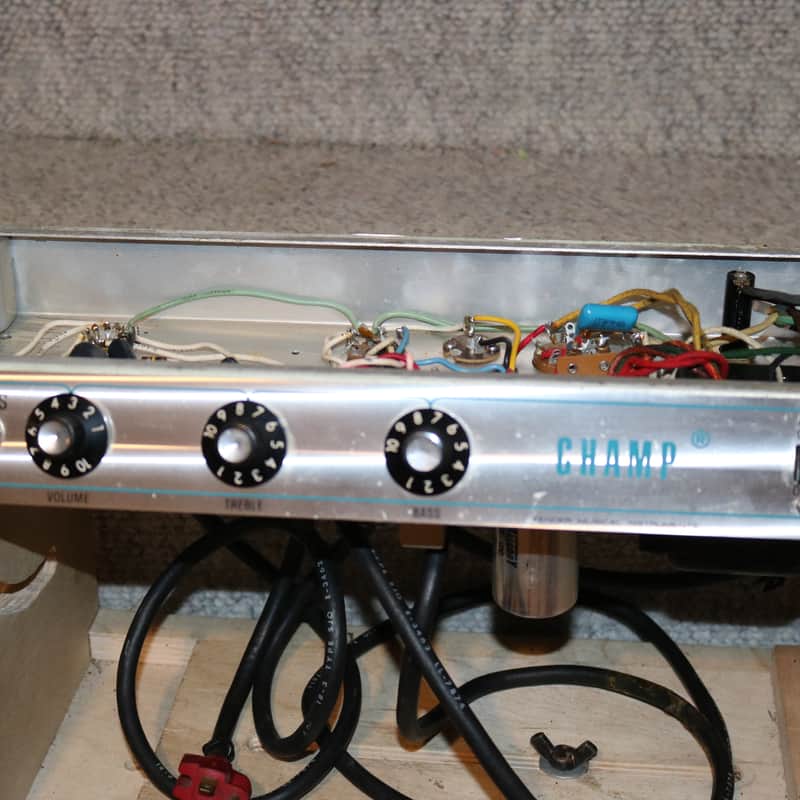 Vintage Fender Silverface Champ Tube Amp Chassis - Fully Working - No Tariffs