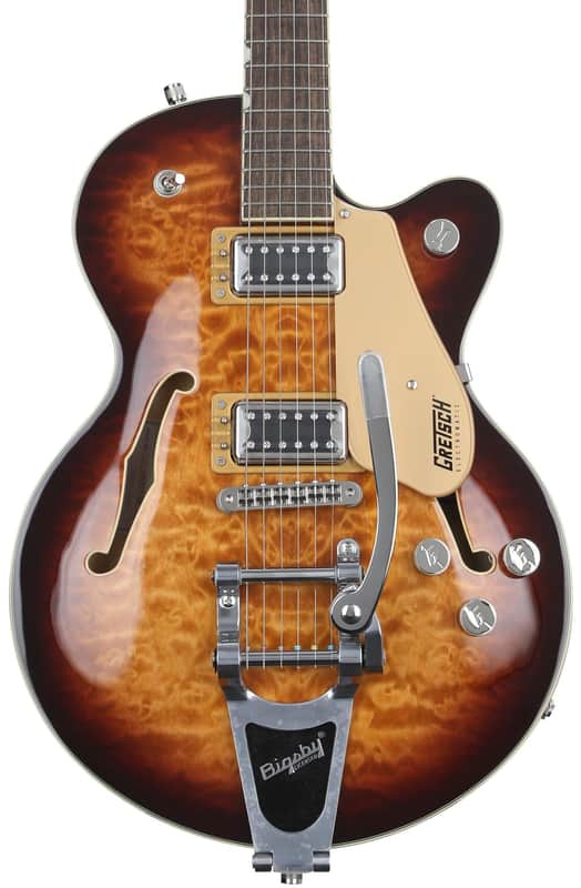 Gretsch G5655T-QM Electromatic Center Block Jr. Quilt Semi-hollowbody Electric Guitar - Sweet Tea image 1