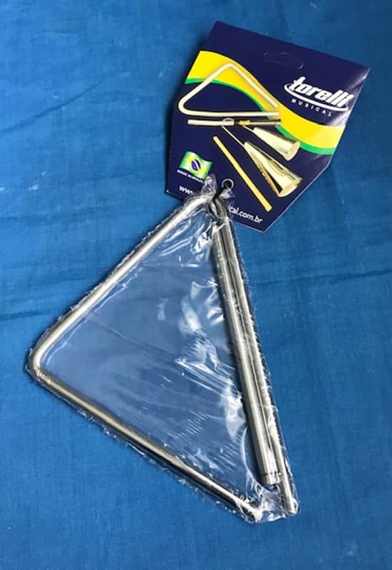 Triangle 8" x 6"  Small Handmade in  Chromed Steel  Model  TL 602 image 1