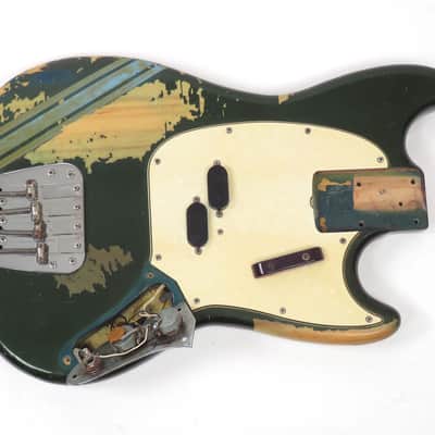 1970 Fender Mustang Bass - Competition Blue with Racing Stripe Road Warrior image 18