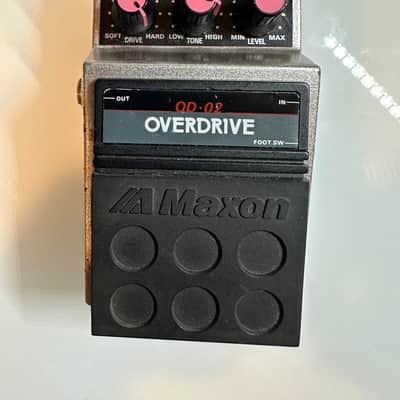 Maxon OD-02 Overdrive 1980s Black-Metalic Pink image 2