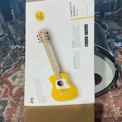Loog Pro VI Acoustic Guitar - Yellow image 8