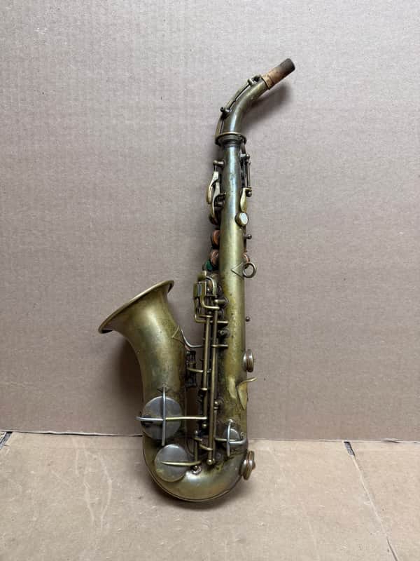 Vintage 1914 Conn Elkhart Soprano Saxophone w/ Case - Fair Condition image 1