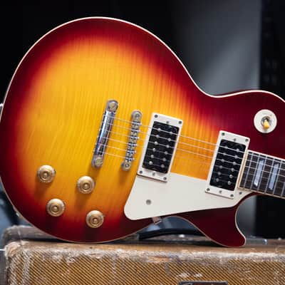 2025 Epiphone Inspired by Gibson Custom 1959 Les Paul Standard - in Deep Cherry Sunburst image 1