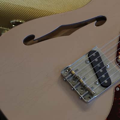 2017 K-Line Truxton Thinline Electric Guitar Factory Relic Rose Gold + HSC image 4