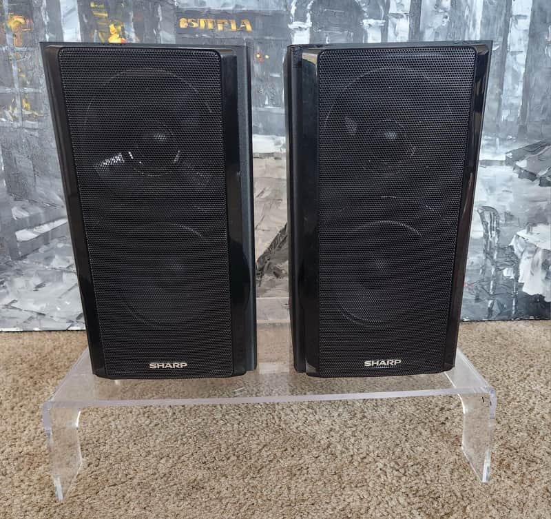 Sharp SHARP SPEAKERS CP-HF200(pair) 90s - Black image 1
