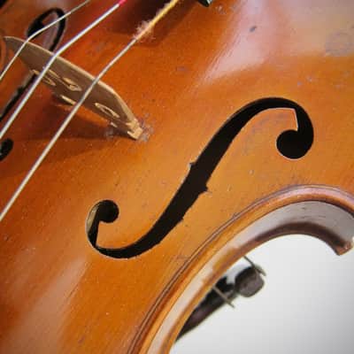 Jérôme Thibouville-Lamy (J.T.L.) Stradivarius Copy 4/4 French Circa-1930s-1940s-Light Yellow Brown Varnish image 7