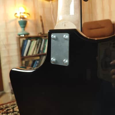 Krunk Ani Style Black Custom Guitar Soviet Era Reissue Rare USSR Retro image 7