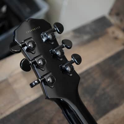 Epiphone by Gibson Les Paul LP Baritone 2004 Iron Cross Silver and Black Limited Edition 28" Scale image 17
