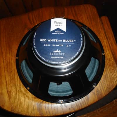 Eminence Red, White and Blues 12" 120-Watt 8 Ohm Replacement Speaker 2010s - Black image 2
