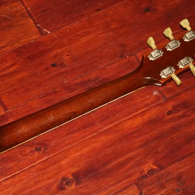 1966 Gibson J-160E, Iced Tea Sunburst image 7