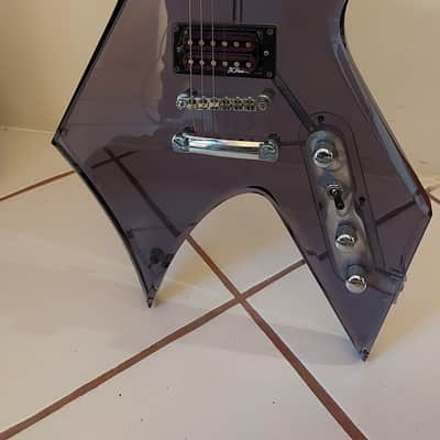 B.C. Rich Warlock Acrylic Transparent Black image 1