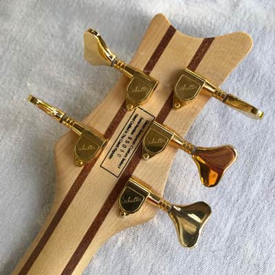1999 Dean European Edge Select Improv 5 (Czech) Bass in Flame Natural Oil w/ OHSC image 5