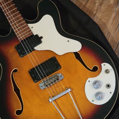 1966 Mosrite Celebrity III 3 Electric Guitar Sunburst All Original Great Condition! image 5