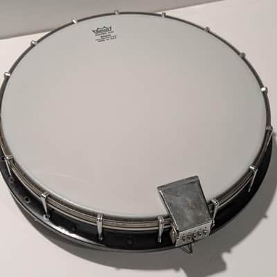 Vintage USA Banjo Rim w/ Head 16 Lug Remo USA 11" Phenolic Resin Hoop 5 String image 1