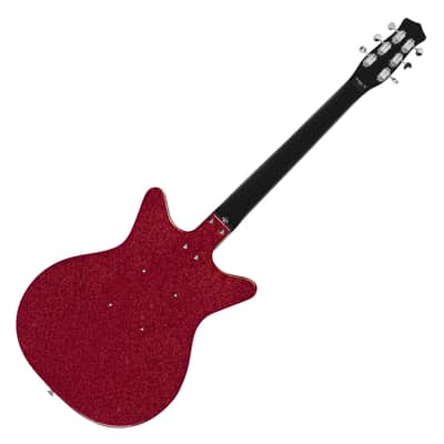 Danelectro 59 PLUS MOD NOS  Red Metalflake, Sparkle (New finish for 2020) image 3