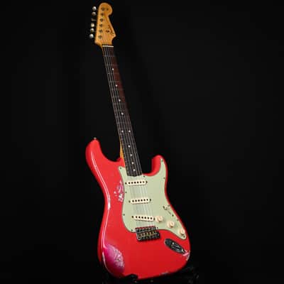 Fender Custom Shop 1962 Stratocaster w/ Josefina Handwound Pickups, Heavy Relic- Fiesta Red/ Pink Paisley 2026 (R143987) image 14