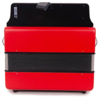 Hohner Compadre Series Accordion G/C/F Keys 2010s - Red image 6
