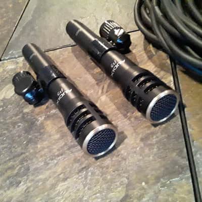 Matching Pair of Audix Small Condenser Mic's with Original Audix Stand Clips & XLR Mic Cables Included image 3