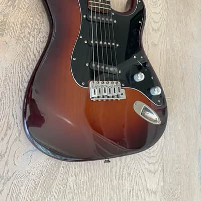 1980s PGM Moon Stratocaster Mahogany Custom Shop Dark Brown Sunburst Schecter USA Pickups Flamed Neck Japan Vintage image 17