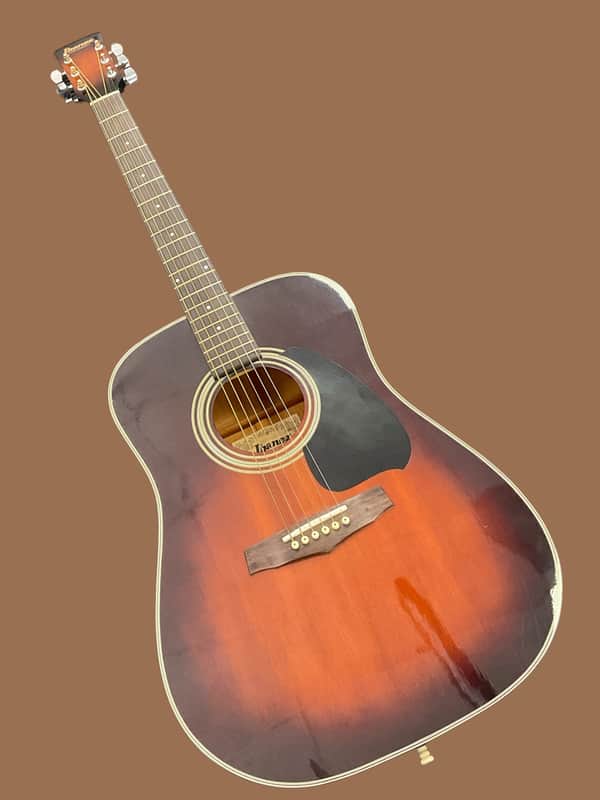Ibanez PF20TV Dreadnought Acoustic Guitar 1991 Made in Korea Sunburst image 1