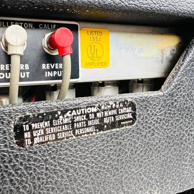 Fender Deluxe Reverb Silver Panel 1x12" Combo Amplifier 1976 - Black image 15