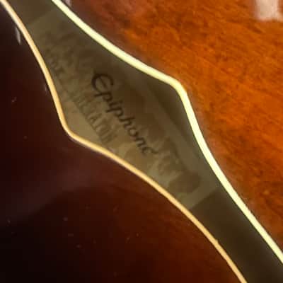 Epiphone Sheraton vintage early 80s Japan acoustic electric guitar great shape image 12