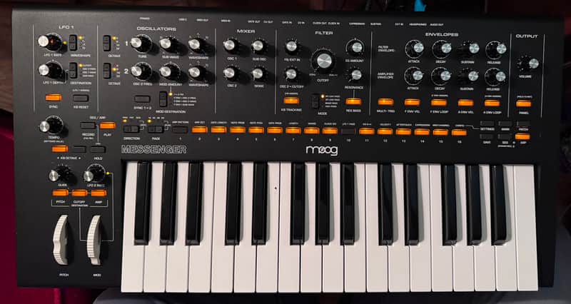 Moog Messenger 32-Key Monophonic Synthesizer 2025 - Present - Black image 1