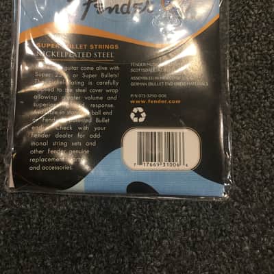 Fender Super Bullet Strings, Nickel Plated Steel, Bullet End, 3250R Gauges .010-.046 old Packaging image 2