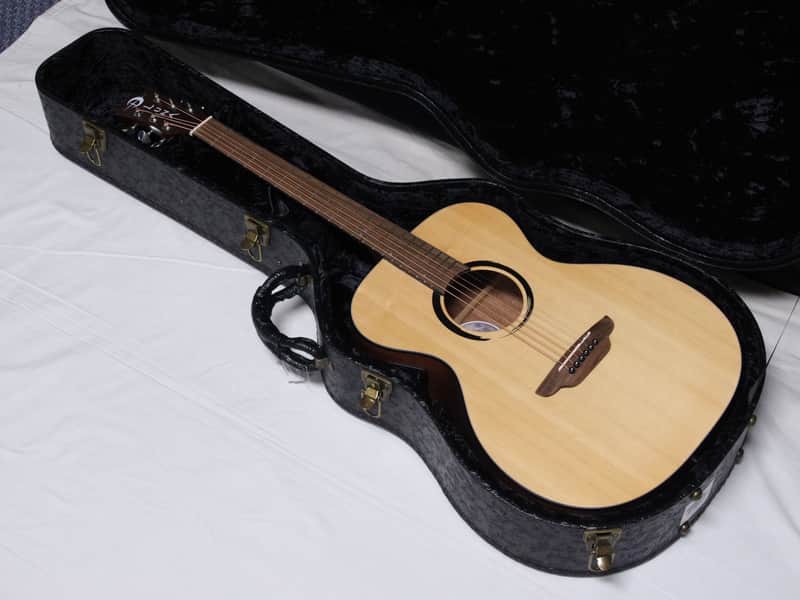 LUNA Wabi Sabi FOLK acoustic electric GUITAR new - SOLID SPRUCE TOP w/ Hard Case Bild 1