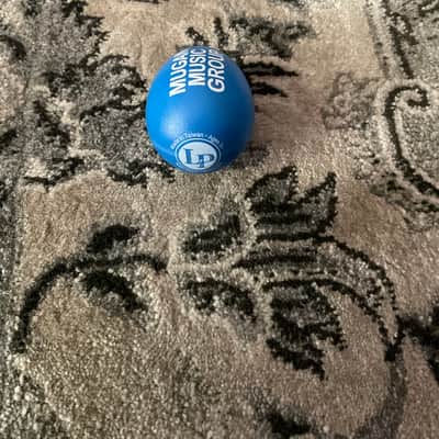 Mint Latin Percussion Egg Shaker (Single) w/Mugan Music Logo, Blue image 2