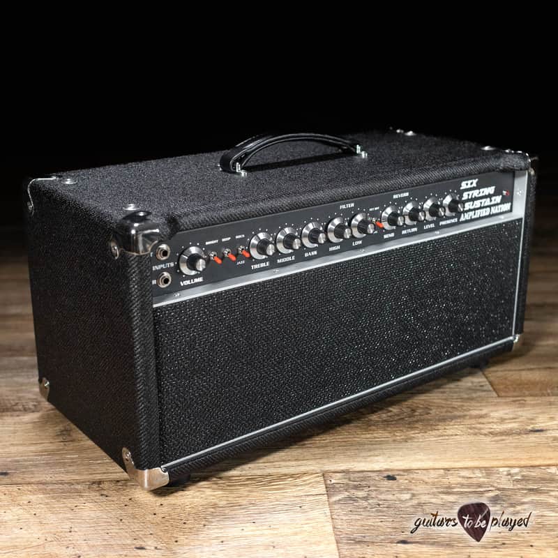 Amplified Nation Six String Sustain 50W Head – Black Lacquered Tweed image 1