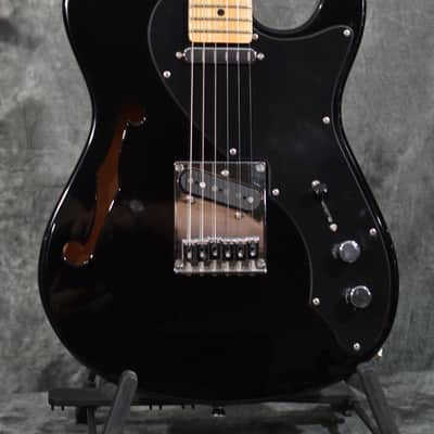 Tagima T-920 Black Gloss Brazil Series Hollowbody Tele w Case & FAST Shipping image 1