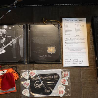 Unplayed! 2019 Gibson Custom Eric Clapton 1964 Firebird I #008 Reverse Headstock Electric Guitar Vintage Sunburst + COA OHSC image 12