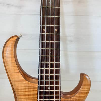 Ibanez BTB1005 Prestige 5-String Bass Natural Flame Maple MIJ w/ Case 1999 image 4