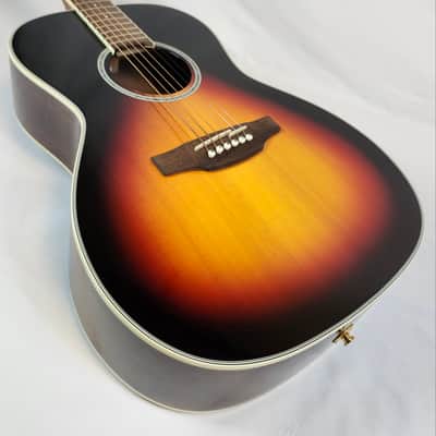 Takamine GY51E-BSB New Yorker, Full Scale Parlor Size Acoustic/Electric Guitar, Brown Sunburst image 5